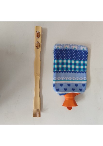 (3 Lü Set) 2 Litre Peluşlu Sıcak Su Torbası , Ahşap Ayak Altı Masaj Aleti , Sırt Kaşıma Aleti fiyatları