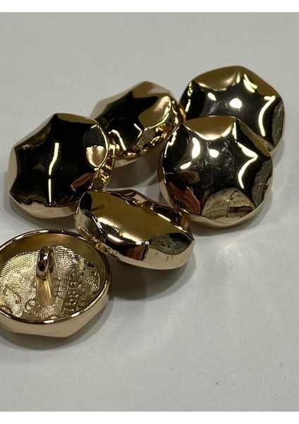Metal Düğme/hırka Yelek Boyu/ 6 Lı Set/1,8 CM/JX18/GOLD fiyatları