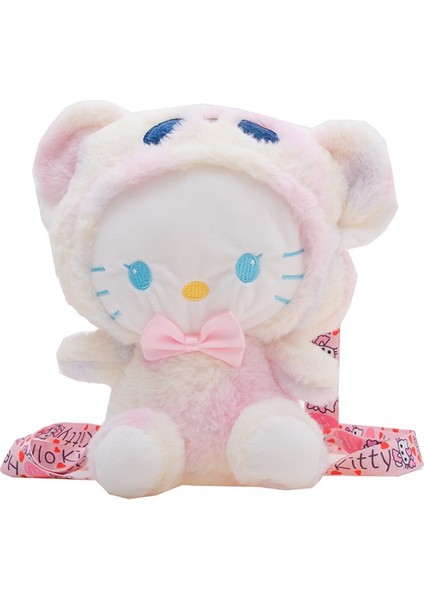 Peluş Karikatür Sırt Çantası Kız Sevimli Hayvan Omuz Askılı Çanta Ebeveyn-Çocuk Prenses Hediye Çantası (Yurt Dışından)