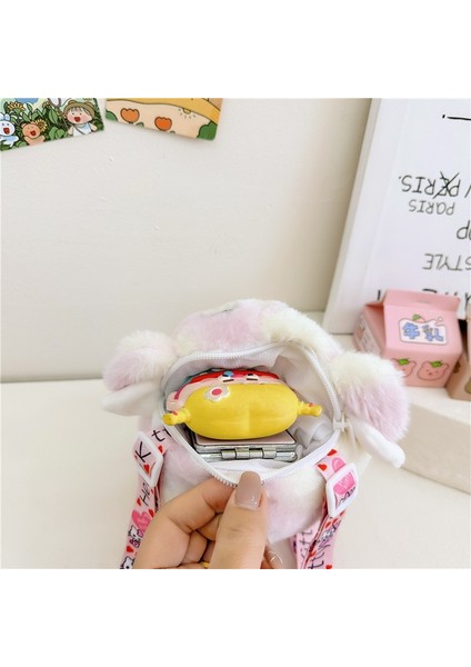 Peluş Karikatür Sırt Çantası Kız Sevimli Hayvan Omuz Askılı Çanta Ebeveyn-Çocuk Prenses Hediye Çantası (Yurt Dışından) fiyatları