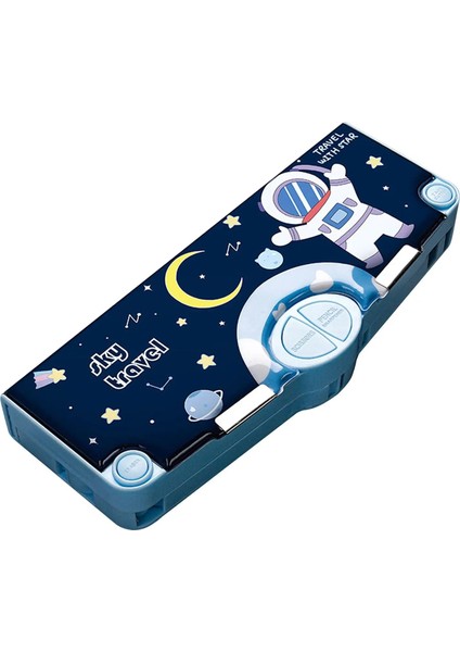 Astronot Tarzı Taşınabilir Kalem Kutusu Kırtasiye Kutusu Kalem Kutusu Kalem Tutucu Okul Malzemeleri Için Öğrenci Hediye Boys&girls Çocuk Ortaokul (Yurt Dışından)