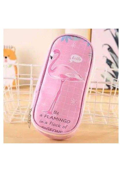 No.4 Stili Yaratıcı Kawaii Flamingo Pu Büyük Kapasiteli Su Geçirmez Kalem Kutuları Karikatür Kırtasiye Çantası Sevimli Kız Kalem Çantası Okul Malzemeleri (Yurt Dışından)