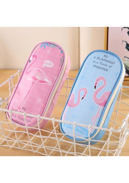 No.4 Stili Yaratıcı Kawaii Flamingo Pu Büyük Kapasiteli Su Geçirmez Kalem Kutuları Karikatür Kırtasiye Çantası Sevimli Kız Kalem Çantası Okul Malzemeleri (Yurt Dışından) fiyatları