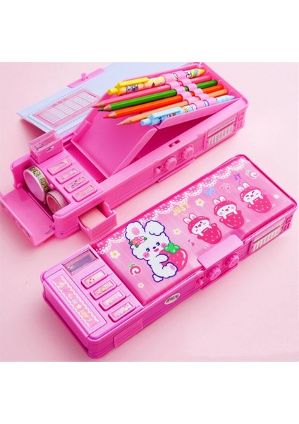 Kumral Stili Kalem Kutusu Kılıfları Şifre Unicorn Estuche Kızlar Için Estojo Cartuchera Escolar Okul Kore Kırtasiye Sevimli Büyük Kutu Deformasyon (Yurt Dışından)