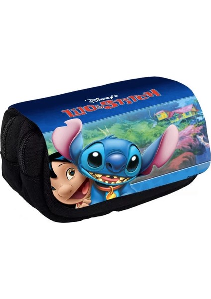Lavanta Tarzı Lilo ve Stitch Tema Stilleri Kalem Kutusu Naylon Okul Kalem Kutusu Çocuk Okul Malzemeleri Kırtasiye Komple Kiti Okul Çantası (Yurt Dışından) fırsatları