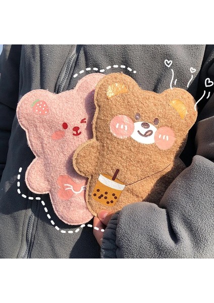 No.4 Stili Kawaii Kalem Kutusu Peluş Kalem Kutuları Okul Malzemeleri Ayı Trousse Scolaire Taşınabilir Kore Kalem Kutusu Kırtasiye Sevimli Kalem Çantaları (Yurt Dışından) modelleri