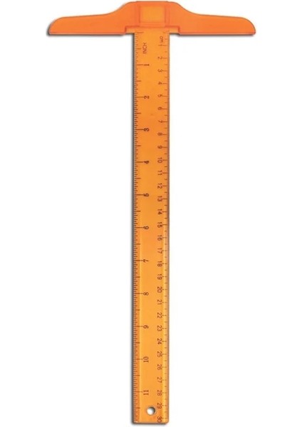 Turuncu Tarzı 30 cm T-Cetvel Depresyon Ölçeği Çizim Cetvel Dıy Zanaat Genel Çalışma Ölçme Aracı Kırtasiye Ofis Malzemeleri (Yurt Dışından)