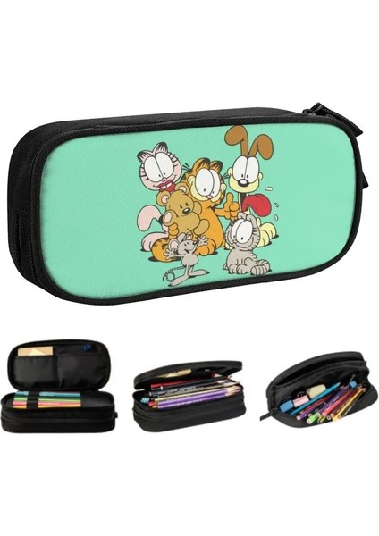 No.8 Tarzı Kawaii Garfields ve Arkadaşları Kalem Kutusu Boys Kızlar Için Özel Kedi Büyük Depolama Kalem Çantası Kutusu Kırtasiye (Yurt Dışından) fiyatları