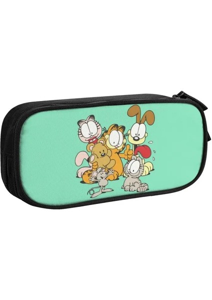 No.8 Tarzı Kawaii Garfields ve Arkadaşları Kalem Kutusu Boys Kızlar Için Özel Kedi Büyük Depolama Kalem Çantası Kutusu Kırtasiye (Yurt Dışından) modelleri