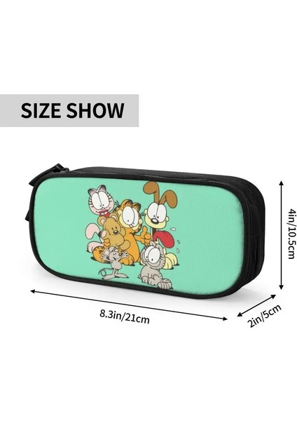No.8 Tarzı Kawaii Garfields ve Arkadaşları Kalem Kutusu Boys Kızlar Için Özel Kedi Büyük Depolama Kalem Çantası Kutusu Kırtasiye (Yurt Dışından) indirimleri
