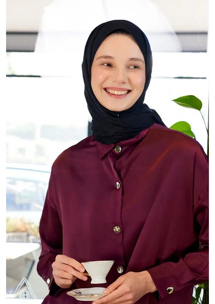 Ipeksi Jakar Lisa Şal Fuzz Desen - Koyu Lacivert fiyatları