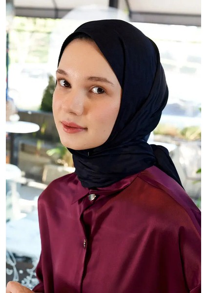 Ipeksi Jakar Lisa Şal Fuzz Desen - Koyu Lacivert modelleri