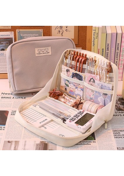 No.4 Stili Kızlar Için Kalem Kutuları Sevimli Kalem Kutusu Estuches Escolares Büyük Kapasiteli Okul Malzemeleri Trousse Kore Kırtasiye Kalem Kutusu (Yurt Dışından) fiyatları