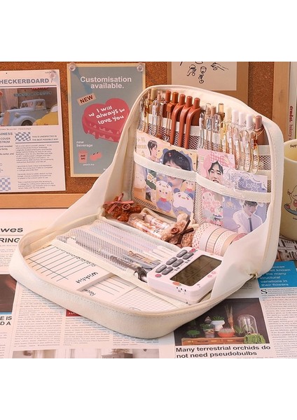 No.4 Stili Kızlar Için Kalem Kutuları Sevimli Kalem Kutusu Estuches Escolares Büyük Kapasiteli Okul Malzemeleri Trousse Kore Kırtasiye Kalem Kutusu (Yurt Dışından) indirimleri