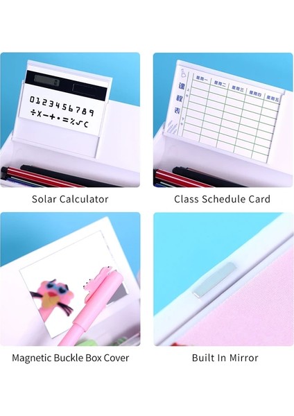 H Tarzı Newmebox Hesap Makinesi Kalem Kutusu Unicorn Kalem Kutusu Kawaii Kırtasiye Okul Kalem Kutusu Trousse Scolaire Astuccio Sevimli Kalem Kutusu (Yurt Dışından) fırsatları