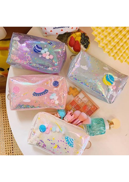 Pembe Tarzı Yıldız Kalem Kutusu Glitter Büyük Kapasiteli Kalem Kutusu Okul Kalem Makyaj Çantası Malzemeleri Kalem Çantası Okul Kutusu Kalem Kılıfı Kırtasiye (Yurt Dışından) fiyatları