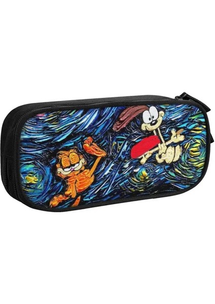 No.5 Tarzı Kawaii Garfields ve Arkadaşları Kalem Kutusu Boys Kızlar Için Özel Kedi Büyük Depolama Kalem Çantası Kutusu Kırtasiye (Yurt Dışından)