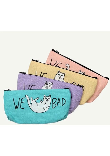 Bej Tarzı 1 Adet Büyük Kapasiteli Tuval Kalem Kutusu Sevimli Kawaii Kedi Kalem Çantası Kalem Kutusu Ofis Okul Malzemeleri Kırtasiye Hediye (Yurt Dışından) fiyatları