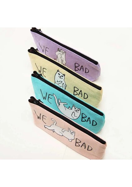 Bej Tarzı 1 Adet Büyük Kapasiteli Tuval Kalem Kutusu Sevimli Kawaii Kedi Kalem Çantası Kalem Kutusu Ofis Okul Malzemeleri Kırtasiye Hediye (Yurt Dışından) fırsatları