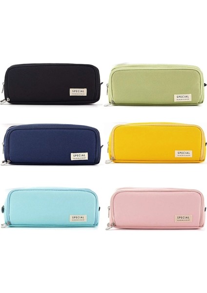 Mavi Stil Kawaii Kalem Kutusu Büyük Uzay 3 Bölmeli Kalem Çantası Çift Taraflı Açılan Öğrenci Kırtasiye Masa Düzenleyici Okul Malzemeleri (Yurt Dışından) modelleri