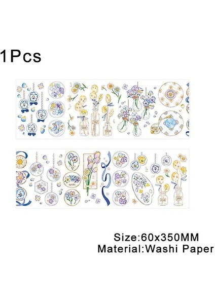 No.5 Tarzı 1 Adet Vintage Washi Bant Kelebek Çiçek Maskeleme Bandı Ağacı Bitki Scrapbooking Dıy Günlüğü Önemsiz Dergisi Malzemeleri 30* (Yurt Dışından)