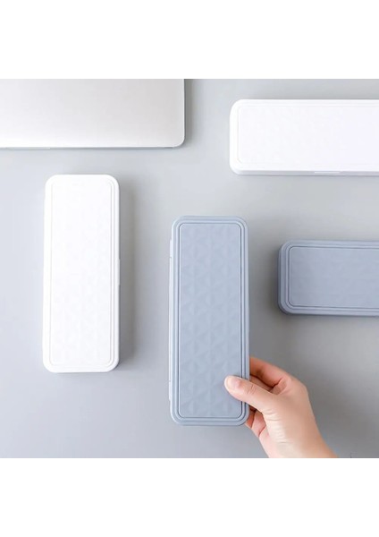 Beyaz Stil Öğrenci Için Kırtasiye Kutusu Çift Katmanlı Büyük Kapasiteli Taşınabilir Çift Katmanlı Kalem Kutusu Kutusu (Yurt Dışından) fırsatları