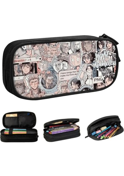 No.2 Tarzı Sevimli Titan Kalem Kutuları Boys Kızlar Için Özel Anime Manga Büyük Depolama Kalem Kutusu Çanta Kırtasiye (Yurt Dışından) fiyatları
