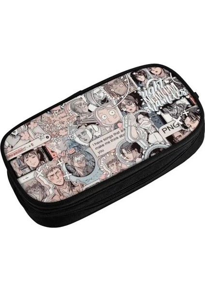 No.2 Tarzı Sevimli Titan Kalem Kutuları Boys Kızlar Için Özel Anime Manga Büyük Depolama Kalem Kutusu Çanta Kırtasiye (Yurt Dışından) fırsatları