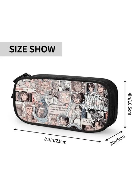 No.2 Tarzı Sevimli Titan Kalem Kutuları Boys Kızlar Için Özel Anime Manga Büyük Depolama Kalem Kutusu Çanta Kırtasiye (Yurt Dışından) indirimleri