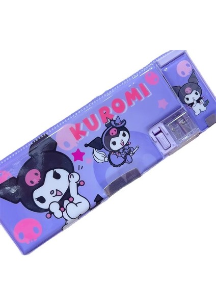C Tarzı Sanrio Kuromamoroll Büyük Kapasiteli Su Geçirmez Kalem Kutusu Kauçuk Kalem Saklama Kutusu Öğrenci Kırtasiye Seti (Yurt Dışından)