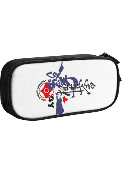 No.12 Tarzı Kyokushin Karate Bushido Değerleri Sevimli Kalem Kutusu Erkek Kızlar Büyük Kapasiteli Dövüş Sanatları Kalem Çantası Öğrencileri Kırtasiye (Yurt Dışından)