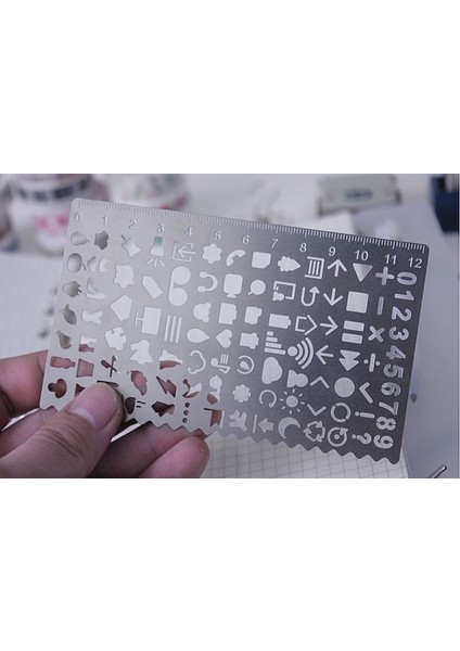 Özgünlük Oymak Çizmek Cetvel Paslanmaz Çelik Şablon Cetvel Boyama Için Şablonlar (Yurt Dışından)