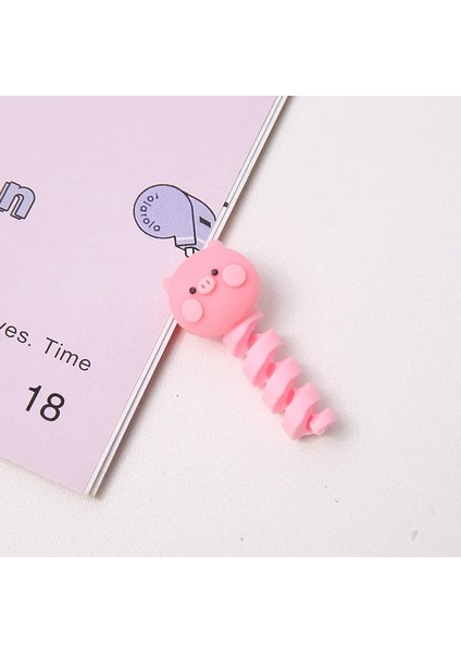 No.5 Tarzı Yaratıcı Sevimli Veri Hattı Koruyucu Kapak Sarıcı Cep Telefonu Veri Kablosu Kapağı Kulaklık Şarj Kablosu Anti-Break Koruyucu (Yurt Dışından)