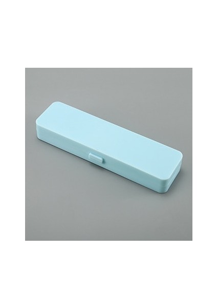 Mavi Stil Çok Fonksiyonlu Küçük Boy Kırtasiye Plastik Kalem Kutusu Saydam Buzlu Kalem Kutusu Öğrenci Depolama Kalem Kutusu Kalem Kutusu (Yurt Dışından)