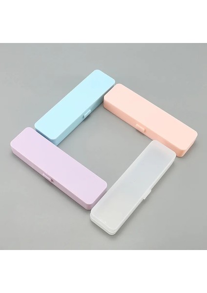 Mavi Stil Çok Fonksiyonlu Küçük Boy Kırtasiye Plastik Kalem Kutusu Saydam Buzlu Kalem Kutusu Öğrenci Depolama Kalem Kutusu Kalem Kutusu (Yurt Dışından) fırsatları