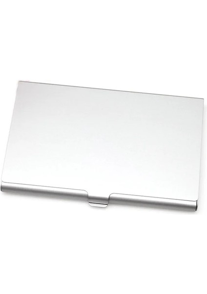 Gümüş Tarzı Kartvizitlik Alüminyum Alaşımlı Kart Tutucu Metal Kutu Kapağı Kredi Kartı Tutucu Adam Kartvizitlik Kart Metal Cüzdan (Yurt Dışından)