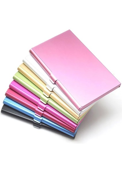 Gümüş Tarzı Kartvizitlik Alüminyum Alaşımlı Kart Tutucu Metal Kutu Kapağı Kredi Kartı Tutucu Adam Kartvizitlik Kart Metal Cüzdan (Yurt Dışından) fiyatları