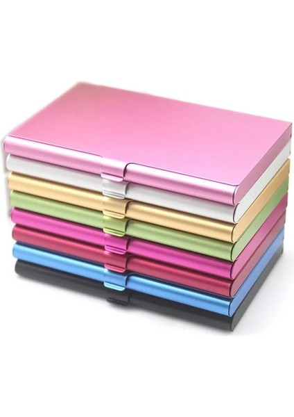 Gümüş Tarzı Kartvizitlik Alüminyum Alaşımlı Kart Tutucu Metal Kutu Kapağı Kredi Kartı Tutucu Adam Kartvizitlik Kart Metal Cüzdan (Yurt Dışından) modelleri