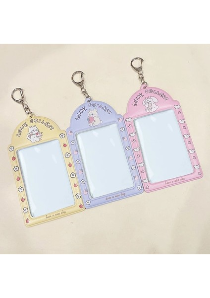 Siyah Stil Karikatür 3 Iotocard Tutucu Kpop Idol Fotoğraf Kartı Tutucu Fotoğraf Sevimli Öğrenci Otobüsü Kımlık Kartı Tutucu Fotocard Kolye Anahtarlık (Yurt Dışından) fiyatları