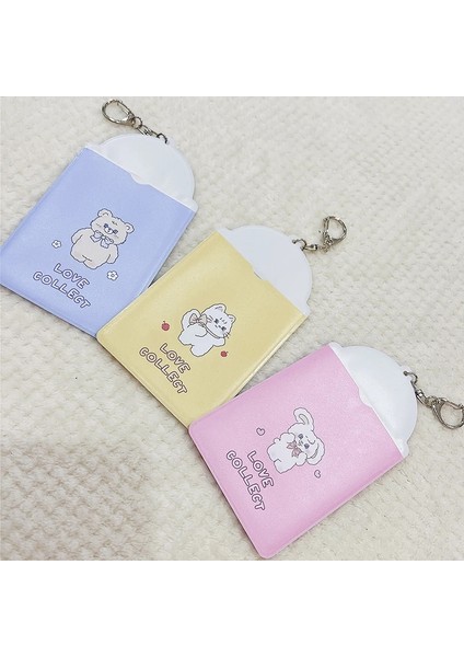 Siyah Stil Karikatür 3 Iotocard Tutucu Kpop Idol Fotoğraf Kartı Tutucu Fotoğraf Sevimli Öğrenci Otobüsü Kımlık Kartı Tutucu Fotocard Kolye Anahtarlık (Yurt Dışından) modelleri