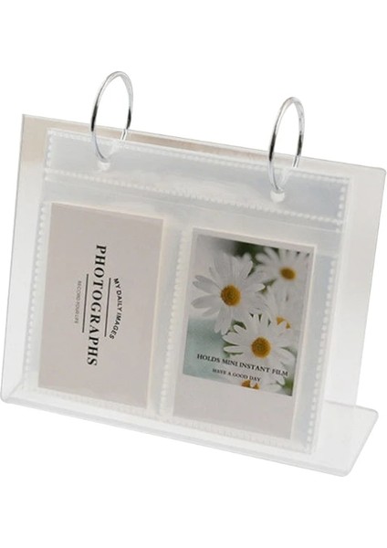 8,9x6,5 cm Tarzı Masa Üstü Flip Fotoğraf Çerçevesi Fotoğraf Albümü 68 Cepler Masa Takvimi Albümü Mini Poster Çerçevesi Akrilik Ekran Burcu Tutucu (Yurt Dışından)