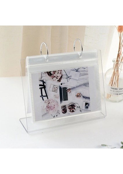 8,9x6,5 cm Tarzı Masa Üstü Flip Fotoğraf Çerçevesi Fotoğraf Albümü 68 Cepler Masa Takvimi Albümü Mini Poster Çerçevesi Akrilik Ekran Burcu Tutucu (Yurt Dışından) fiyatları