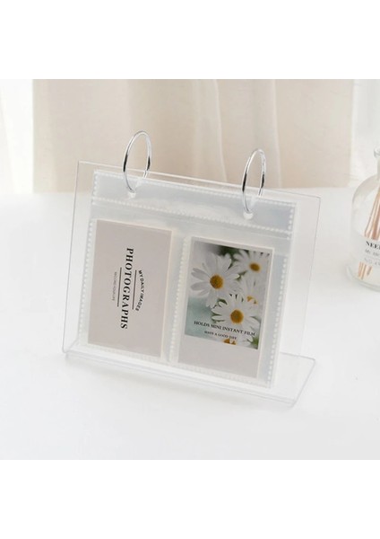 8,9x6,5 cm Tarzı Masa Üstü Flip Fotoğraf Çerçevesi Fotoğraf Albümü 68 Cepler Masa Takvimi Albümü Mini Poster Çerçevesi Akrilik Ekran Burcu Tutucu (Yurt Dışından) modelleri