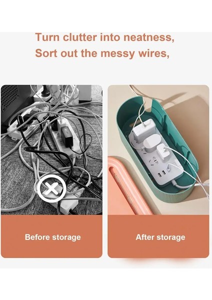 Beyaz Stil Toz Geçirmez Güç Şeridi Saklama Kutusu Çok Kullanımlı Şarj Kablosu Düzenleyici Kutusu Pratik Veri Kablosu Yönetim Kutusu Держатель Проводов (Yurt Dışından) indirimleri