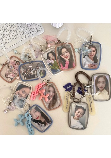 No.3 Tarzı Mınkys Kawaii Kelebek Kpop Fotoğraflı Kart Tutucu Fotoğraf Kartı Tutucu Çanta Kolye Okul Kırtasiye (Yurt Dışından) fiyatları