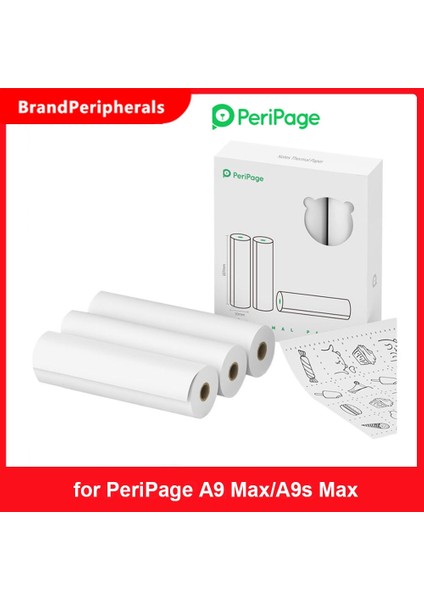 1 Stili Yazın 3 Rulo Peripage Termal Kağıt Rulosu Bpa Içermeyen Yapışkan Olmayan, Peripage A9 MAXA9S Max Için Makbuz Baskı Kağıdı (Yurt Dışından) fiyatları