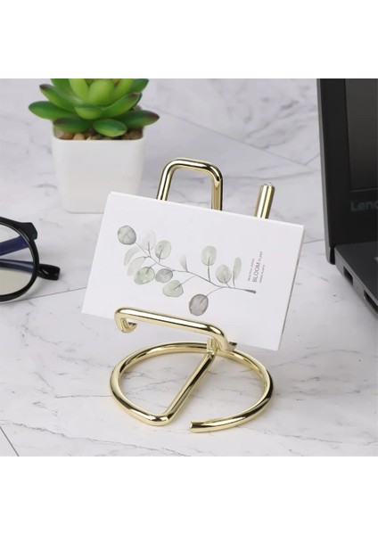 Gümüş2 Tarzı Sevimli Kart Sahibinin Altın Metal Kağıt Organizatör Bağlayıcı Klip Erkekler ve Kadınlar Için Ekran Ofis Iş Moda Masaüstü Dekoratif (Yurt Dışından) fiyatları