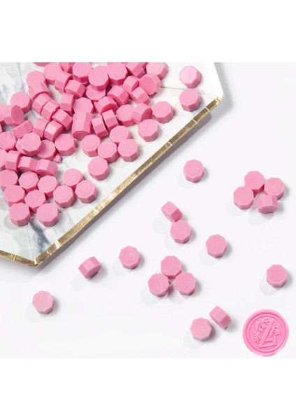Pembe Stil Lot Vintage El Yapımı Sekizgen Damga Balmumu Tablet Hap Boncuk Zarf Sızdırmazlık Balmumu Parti Noel Davetiyesi Dekorasyon (Yurt Dışından)