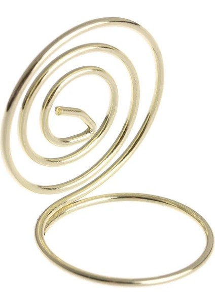 Gold3 Tarzı Mini Metalik Kelepçeler Standı Kalp Şekli Yer Kartı Masa Numaraları Tutucu Masaüstü Dekorasyon Yer Kartı Düğün Malzemeleri (Yurt Dışından)