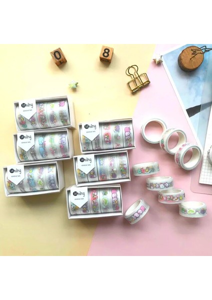 Rastgele Tasarım Stili Et Sevimli Japon Anime Sumikko Gurashi Buzlu Washi Bant Seti Kawaii Tasarımcı Maskeleme Bantları Okul Ofis Kırtasiye (Yurt Dışından) fiyatları